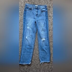 Sneak Peek Straight Leg Jeans in Blue Denim